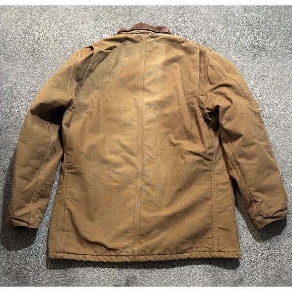 Carhartt Duck Trucker Jacket Blanket Lined Made In USA Union Labor Vintage Chore - Picture 8 of 11